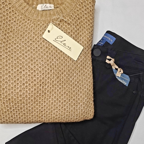 Elan Sweaters - NWT Balloon Sleeve Textured Sweater by Elan